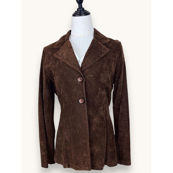 Patty USA Jackets & Blazers - Vintage Patty USA Brown Velvet Velour Fitted Jacket Retro 70s Western Boho